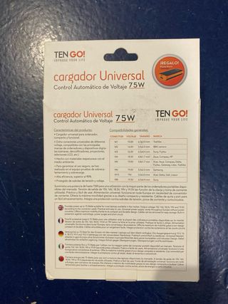 Cargador Universal TEN GO! 75W