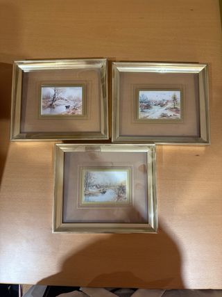 3 Quadri paesaggistici d'epoca
