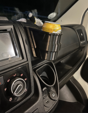 Portavasos Fiat Ducato - Impresión 3D