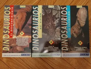 42 DVD di film + 3 VHS dinosauri