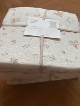 Cortinas Zara Home beige lino 140x270
