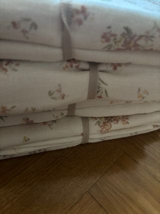 Cortinas Zara Home beige lino 140x270