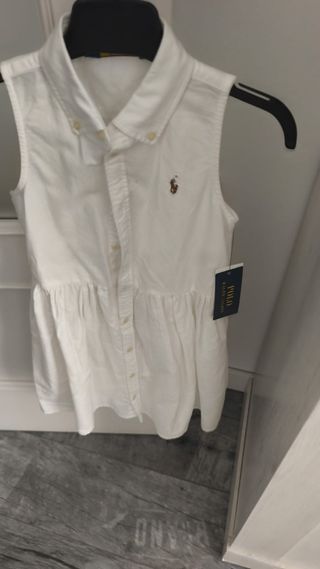 Vestido Polo Ralph Lauren blanco