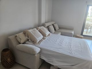 Sofá cama italiano crema