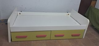 Cama infantil 2 cajones - Blanca