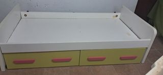 Cama infantil 2 cajones - Blanca