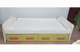 Cama infantil 2 cajones - Blanca