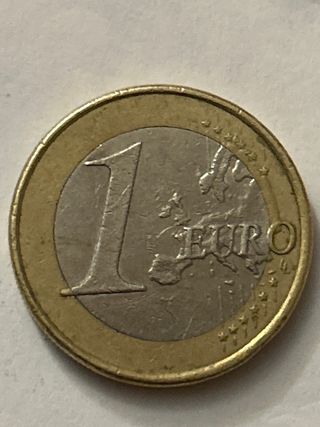 Moneda 1€ España 2008 | Descendrada