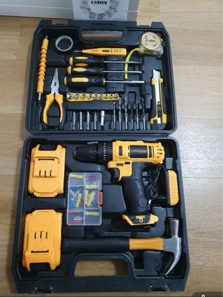 Taladro eléctrico + 104 accesorios