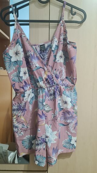 Mono SHEIN rosa estampado flores - T-S