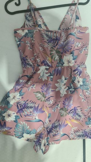 Mono SHEIN rosa estampado flores - T-S