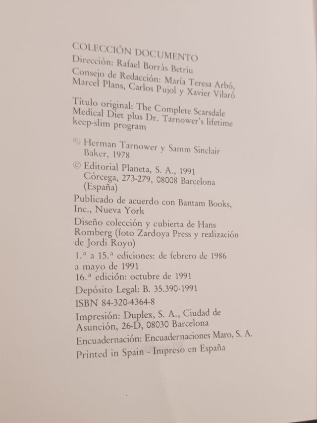 La dieta médica Scarsdale (Spanish Edition)