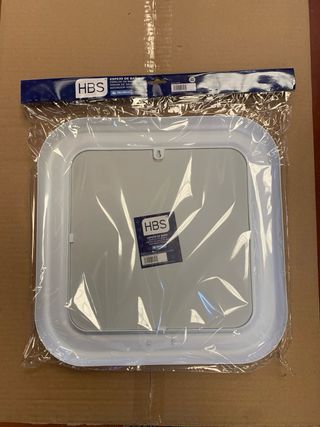 Espejo baño HBS 38x38cm blanco