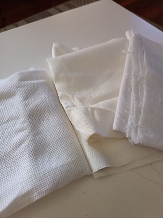 Retales tela: Panamá y lino 