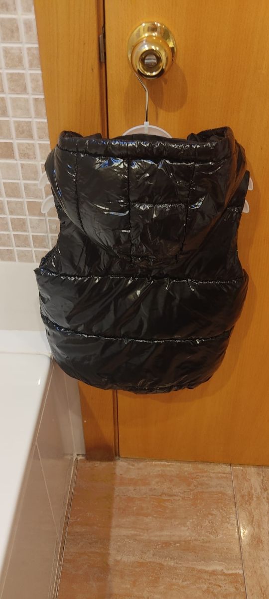 Chaleco niña 116cm - Negro brillante