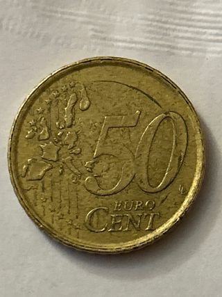 Moneda 50 céntimos España 2001