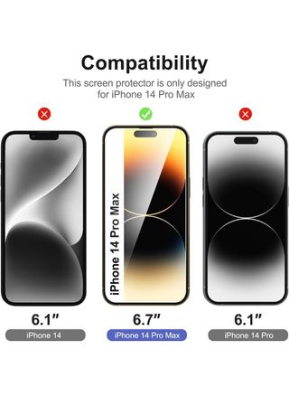 Pellicola protettiva per iPhone 14 Pro Max (2 pezzi)