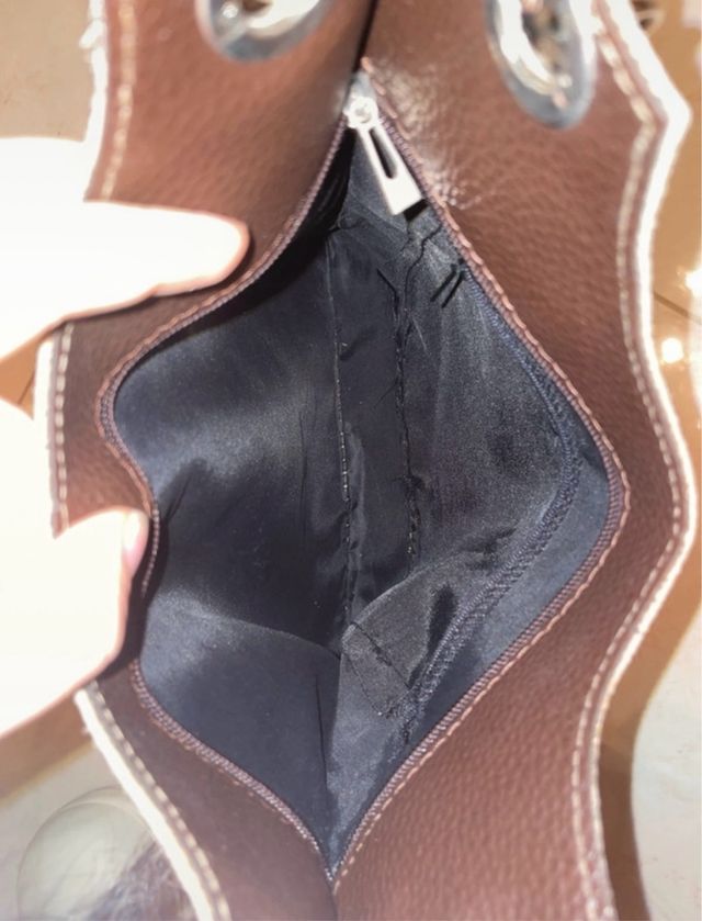 Borsetta scamosciata beige