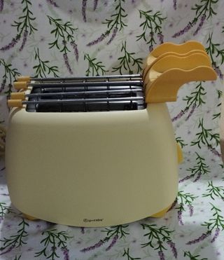 Tostapane Guzzini vintage giallo
