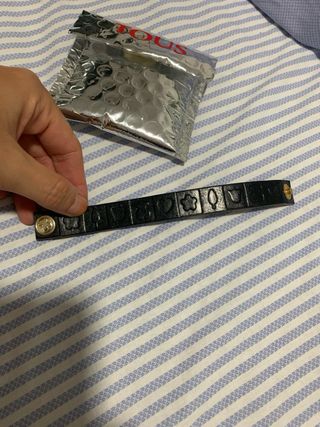 Pulsera Tous piel marrón