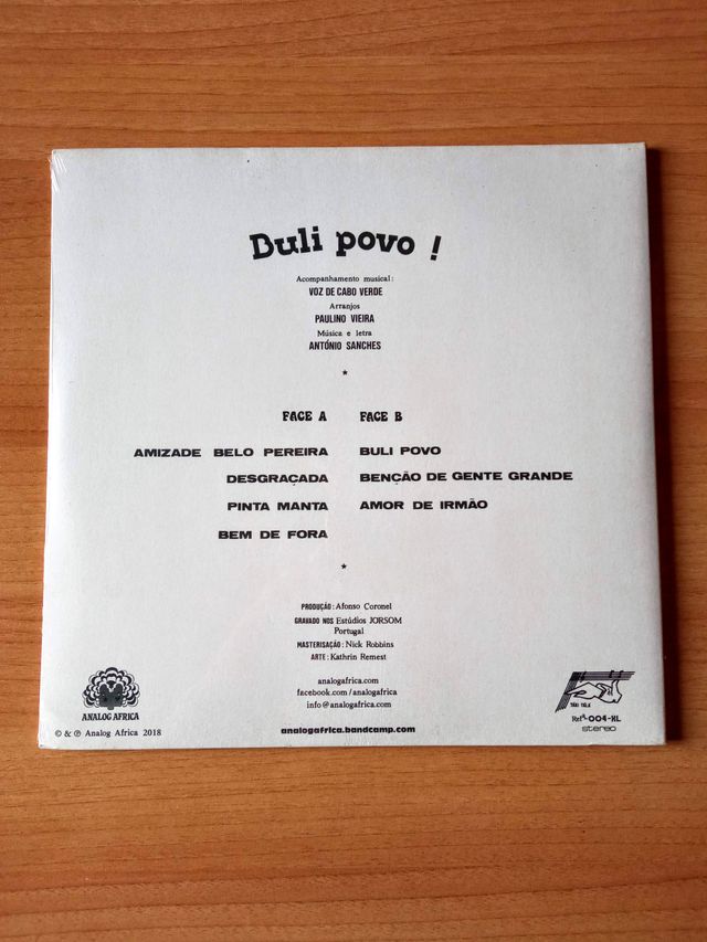 Vinilo António Sanches - Buli povo! / Funaná