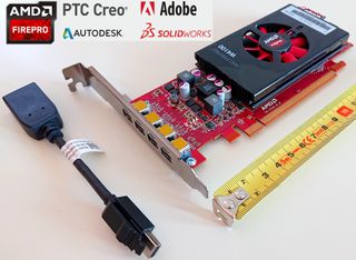 Scheda video GPU AMD FirePro W4100 2 GB LowProfile
