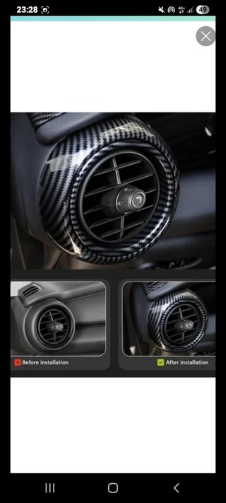 Mini F56 - Aireadores Carbono