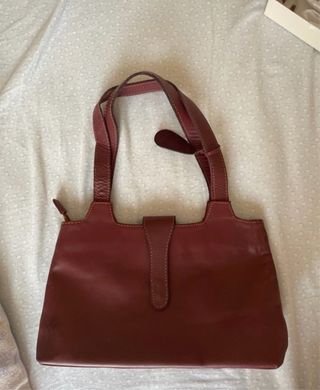 Borsetta in pelle mattone