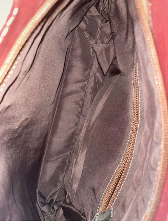 Borsetta in pelle mattone