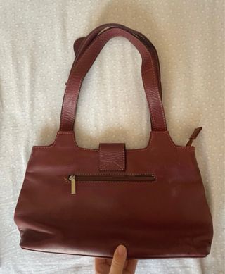 Borsetta in pelle mattone
