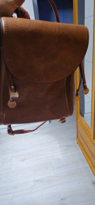 Mochila marrón