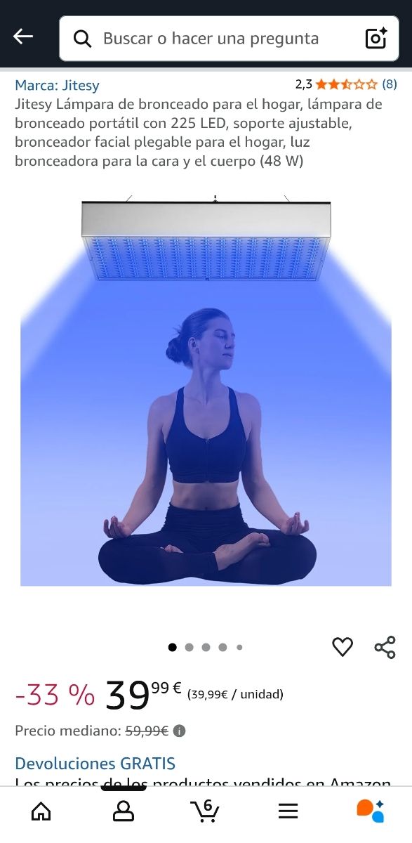 Tanning Lamp - Luz bronceado