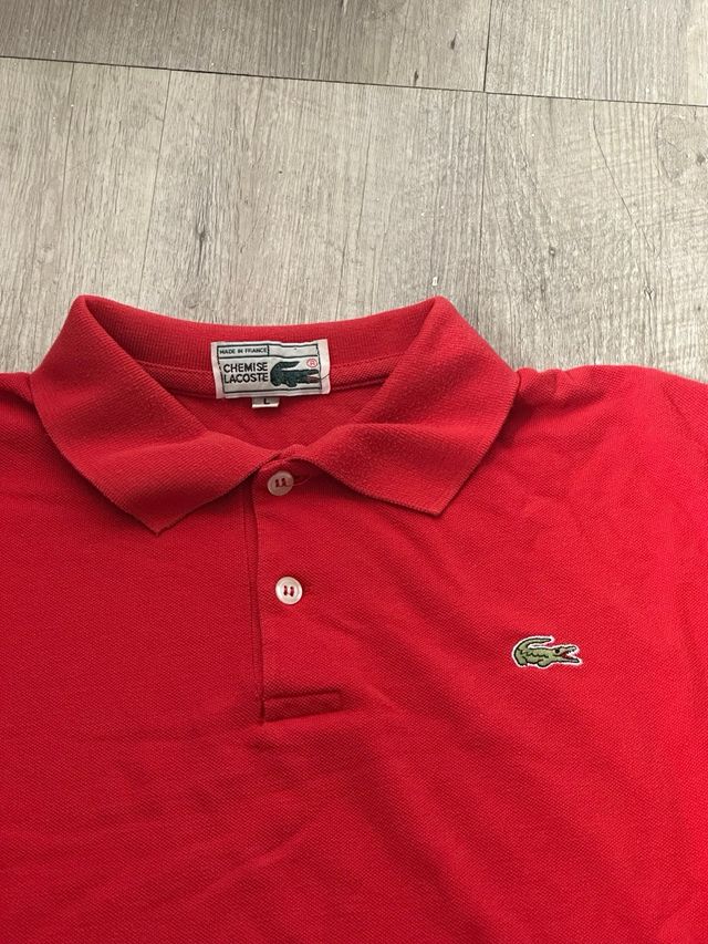Polo Lacoste rojo original