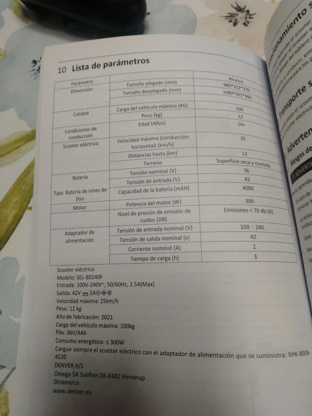 Patín eléctrico Denver
