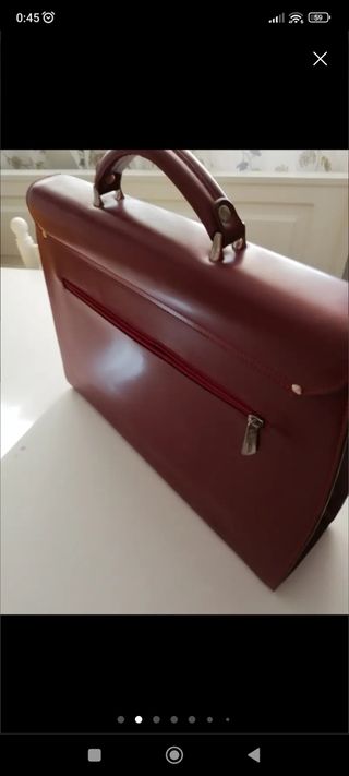 Maletín Piel Rojo