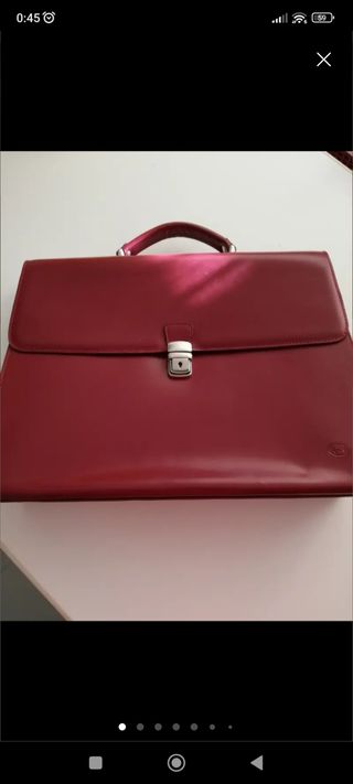 Maletín Piel Rojo