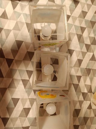 Lampara infantil dinosaurios 3 luces