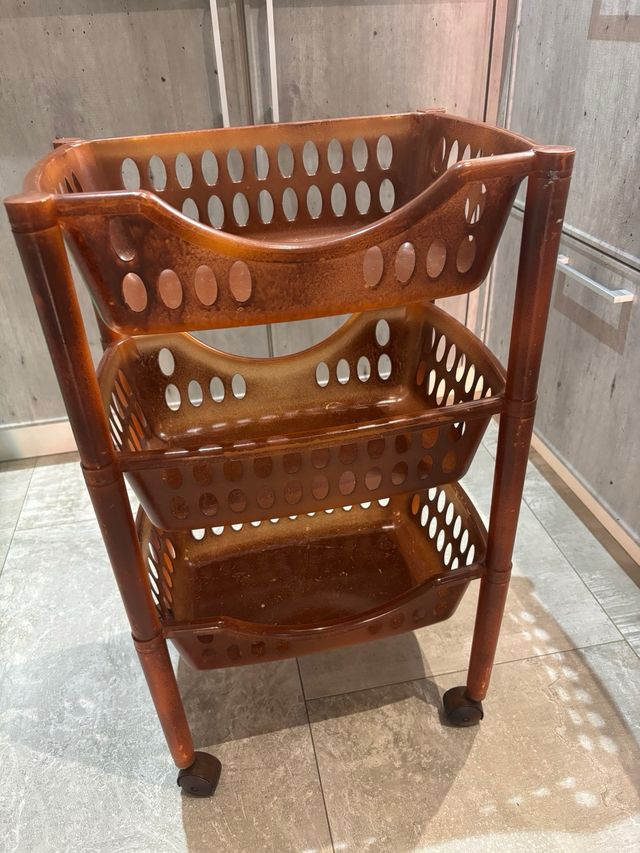 Estantería con ruedas para cocina 3 niveles