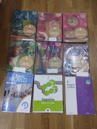 Lote  completo de libros 2 ESO Anaya 