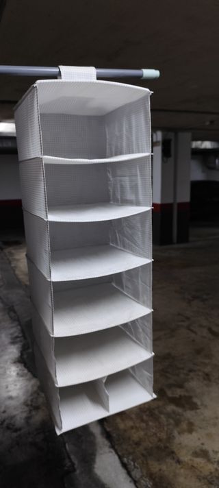 Zapatero Colgante Tejido Blanco