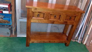 Consola madera 3 cajones