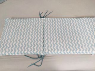 2 Cojines Tumbona Azul-Blanco