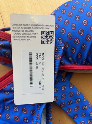 Bikini Oriol P azul - Talla 3