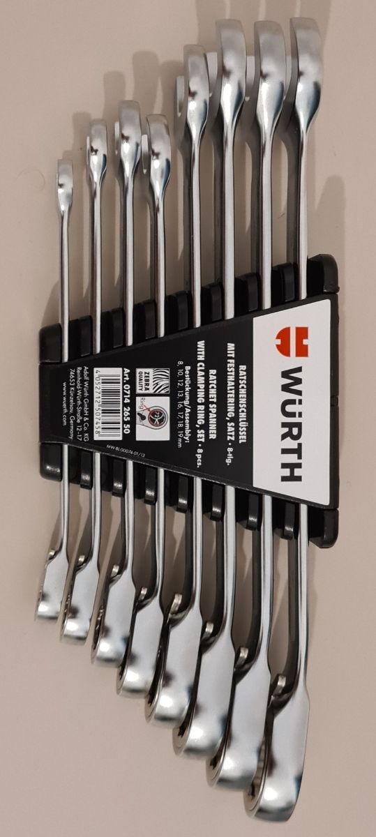 Juego llaves carraca Wurth - 8 piezas