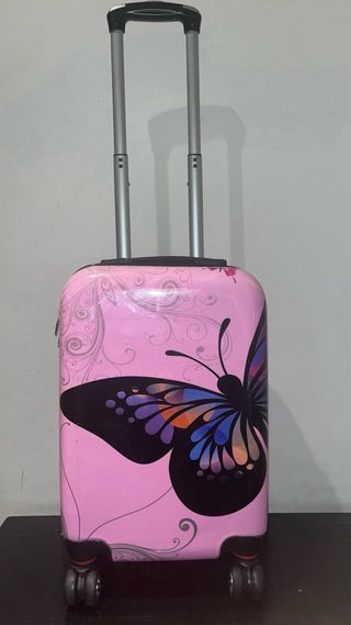 Maleta cabina Mariposa rosa