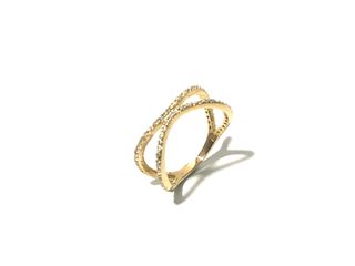 anillo oro 18k con piedra con circonita