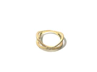 anillo oro 18k con piedra con circonita
