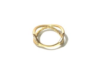 anillo oro 18k con piedra con circonita