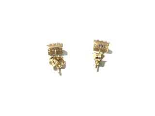 pendientes oro 18k con piedra