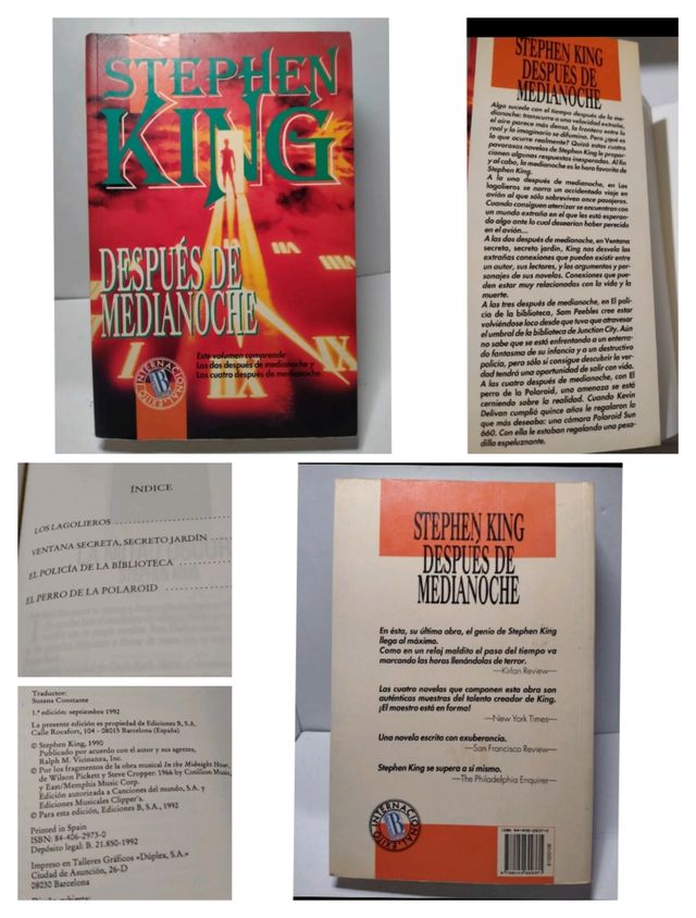 STEPHEN KING. LA NIEBLA. DESPUÉS DE MEDIANOCHE...